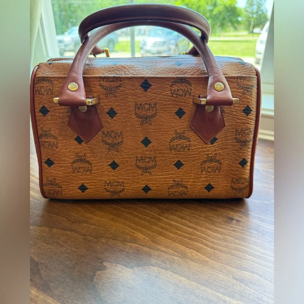 MCM Leather Boston Bag - Picture 9 of 11
